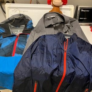 QOR,Spyder, Sun Mountain Gorpcore Raincoat Bundle Medium-Large Lot Of 3